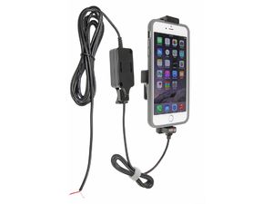 Brodit držák na Apple iPhone 14 Pro Max/14 Plus a další, v pouzdru, s pružinou, se skrytým nabíjením