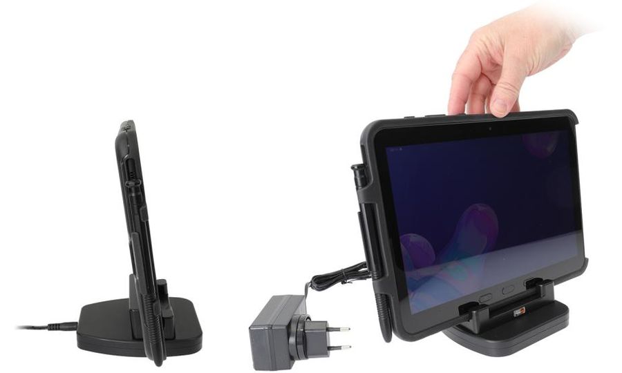 Brodit настолно зарядно устройство за Samsung Galaxy Tab Active Pro/3/2 в издръжлив калъф
