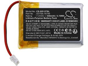 Baterie pentru Sportdog Sd-1275/875, și altele, 500 mAh, Li-Pol