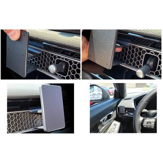 Brodit ProClip за Honda Civic 22-24, отляво на вентилационната решетка