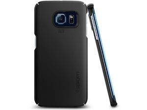 Spigen Thin Fit Hülle für Samsung Galaxy S6 edge, metallic grau