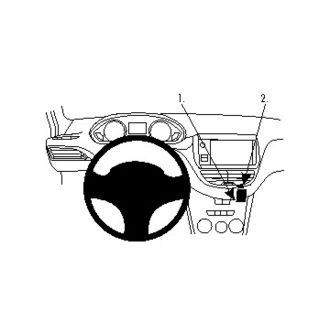 Brodit ProClip montážní konzole pro Peugeot 208/Peugeot 2008 12-19, na střed
