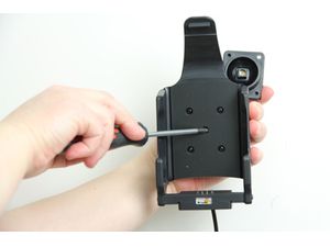 Brodit стойка за кола за Motorola (Symbol) TC70 със скрито зареждане, предпазител
