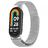 Mobilly Milanese stroke teljesen fém csere karkötő Xiaomi Mi Band 8-hoz - Ezüst
