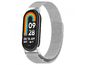 Mobilly Milanese stroke teljesen fém csere karkötő Xiaomi Mi Band 8-hoz - Ezüst