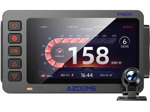 Cameră de securitate pentru motociclete AZDOME M600 cu cameră spate