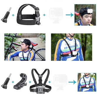 Neewer Set de montare 50in1 pentru GoPro, camere de acțiune, camere sport mini și camere DSLR