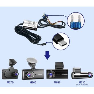 AZDOME Hardwire Kit Kit USB-C pentru alimentarea camerelor în modul parcare