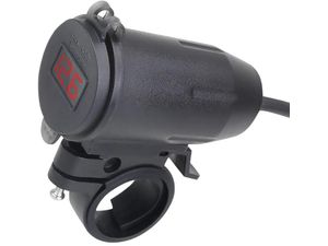 Vízálló töltő kormányfeszültség-ellenőrzővel, 2x USB, QC3.0 gyorstöltés