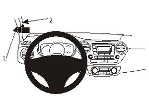Brodit ProClip rögzítő konzol a Hyundai i10 14-19