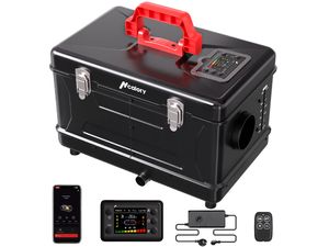 Hcalory TC2S szerszámosláda kompakt 2S- független 8kW-os dízel fűtőberendezés, 12V/24V/220V, 5L tartály, APP