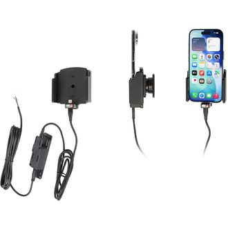 Broditovo nastavljivo držalo za avto z USB-C s skritim polnjenjem W 70-83 mm, debelina 2-10 mm