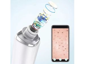 Inskam H100, fekete folteltávolító, 800mAH, 60-65 kPa, fehér