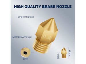 ELEGOO Sada trysek 0,4mm Neptune 3