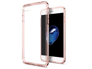 Spigen ochranný kryt Ultra Hybrid pro iPhone 7 plus, průhledná-růžová