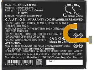 Akku für UMI UMIDIGI A3, 3100 mAh, Li-Pol