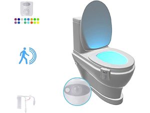 LED éjszakai lámpa WC-hez mozgásérzékelővel