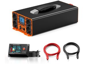 HOULI Power Inverter 12V zu 230V, 1500W/3000W, reine Sinuswelle, Fernsteuerung