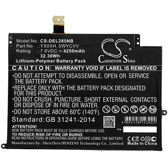 Baterie pentru Dell Latitude 7285, 4250mAh, Li-Pol