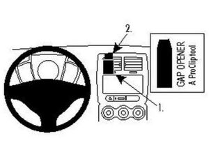 Brodit Wspornik montażowy ProClip do Toyota Urban Cruiser 08-16, na środku