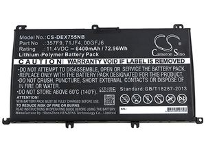 Baterie pentru Dell Inspirion 15PD (equ.71JF4) 6400mAh