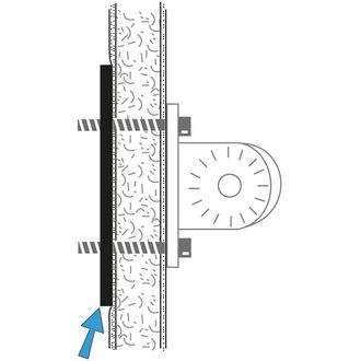 Placă de montare armată Brodit AMPS, 4 mm, cu kit de montare