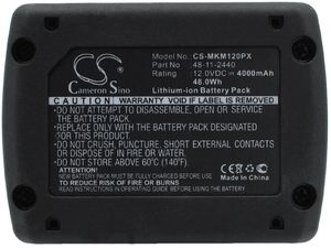 Baterie pentru Milwaukee M12 (eq.48-11-2440) 4000mAh
