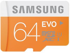 Samsung micro SDXC 64GB Class 10 UHS-I Evo memóriakártya + SD adapter