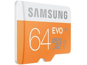 Samsung micro SDXC 64GB Class 10 UHS-I Evo memóriakártya + SD adapter