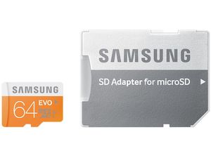 Samsung micro SDXC 64GB Class 10 UHS-I Evo memóriakártya + SD adapter