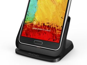 Kidigi UltraThin dob. a synch. kolébka pro Samsung Galaxy NOTE 3 se slotem pro druhou baterii, černá