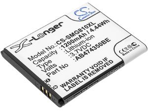 Samsung Galaxy Europa, Galaxy Player 5.8, Galaxy S Wifi 4.0 și altele, 1200 mAh, Li-Ion