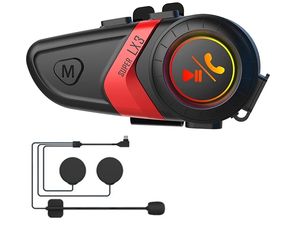 Super LX3 Bluetooth хендсфри за каска, слушалки за мотоциклет