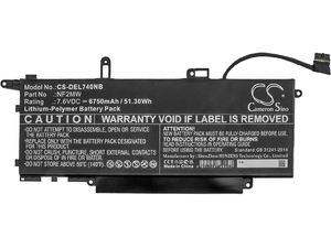 Akku für DELL Latitude 7310 2-in-1, Latitude 7400 2-in-1 und andere, 6750 mAh, Li-Pol