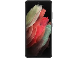 Samsung Leather Cover kožený zadní kryt pro S21 Ultra, černá