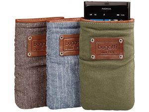 Bugatti Elements Patch slim case universal M (73 x 125mm) - zelené