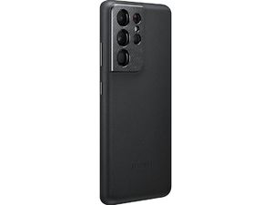 Samsung Leather Cover kožený zadní kryt pro S21 Ultra, černá