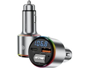 Proove FM Launcher Power Drive 30W, nadajnik FM i ładowarka samochodowa QC3.0/PD3.0, USB-C