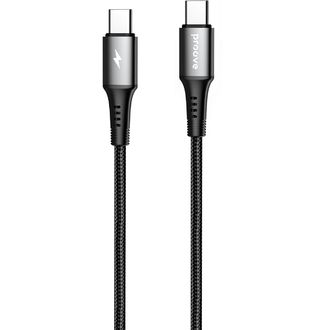 Proove WIREX кабел USB-C/USB-C,3A/60W, 480Mbps, 1m, алуминиева сплав, оплетка