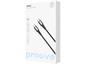 Proove WIREX kabel USB-C/USB-C,3A/60W, 480Mbps, 2m, hliníková slitina, opletený