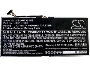 Akkumulátor Asus Transformer Pro / Transformer 3 Pro / T302/303/304/305 , 4900mAh, Li-Pol, 4900mAh, Li-Pol