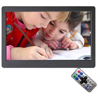 Rama foto 10,1", telecomandă, suport pentru card SD, negru