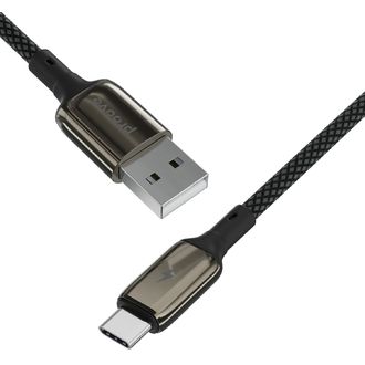 Proove DENSE METAL kabel USB-A/USB-C, 2.4A, 480Mbps, 1m, nylon/slitina zinku