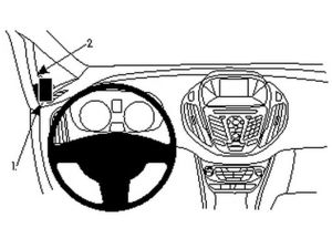 Brodit ProClip montážní konzole pro Ford B-Max 13-18, vlevo na sloupek