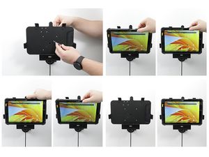 Brodit държач за Zebra ET40/ET45 10" в калъф, AMPS/VESA 75, скрито зареждане