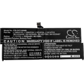 Baterie pro Lenovo ThinkPad X12 Detachable, 5260 mAh, Li-Pol