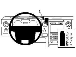 Brodit ProClip за Ford F-Series 150 09-14/Lincoln Mark LT 10-15 (двукомпонентно табло), ляв център
