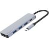 Proove IRON LINK 5v1 vozlišče Type-C, 3x USB 3.0, HDMI, Type-C, aluminij, združljivo z Windows/Mac