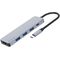 Proove IRON LINK 5in1 hub Type-C, 3x USB 3.0, HDMI, Type-C, aluminiu, compatibil Windows/Mac