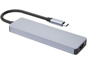 Proove IRON LINK 5v1 vozlišče Type-C, 3x USB 3.0, HDMI, Type-C, aluminij, združljivo z Windows/Mac